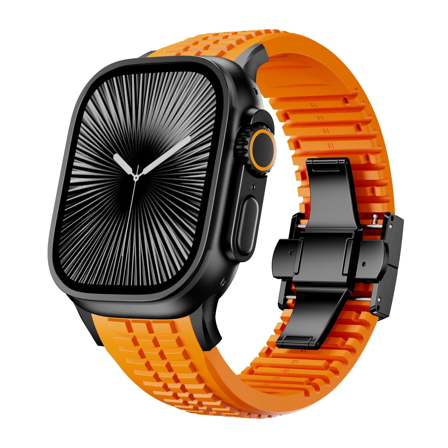 Silicone Sports Strap for Apple Watch Ultra 2/1 49mm Series 10 9 8 7 46mm 45mm 44mm Rubber Band for IWatch 6 5 4 3 42mm Bracelet